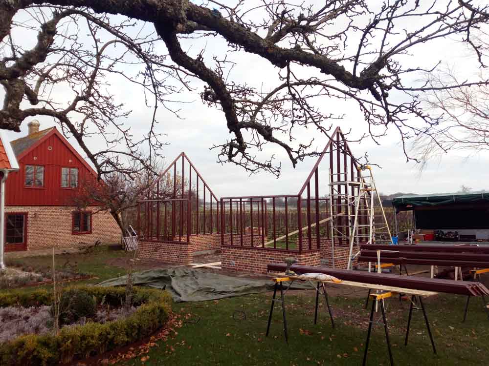Växthus på tegelgrund i Kullaberg