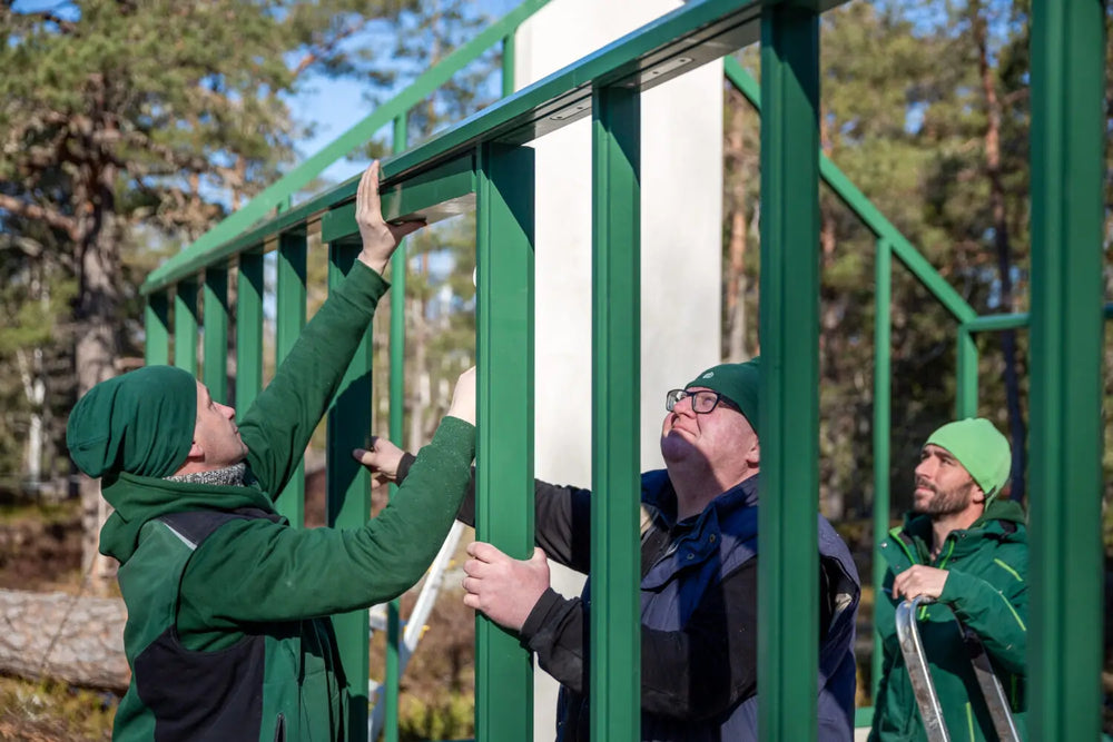 Ett växthus blir till