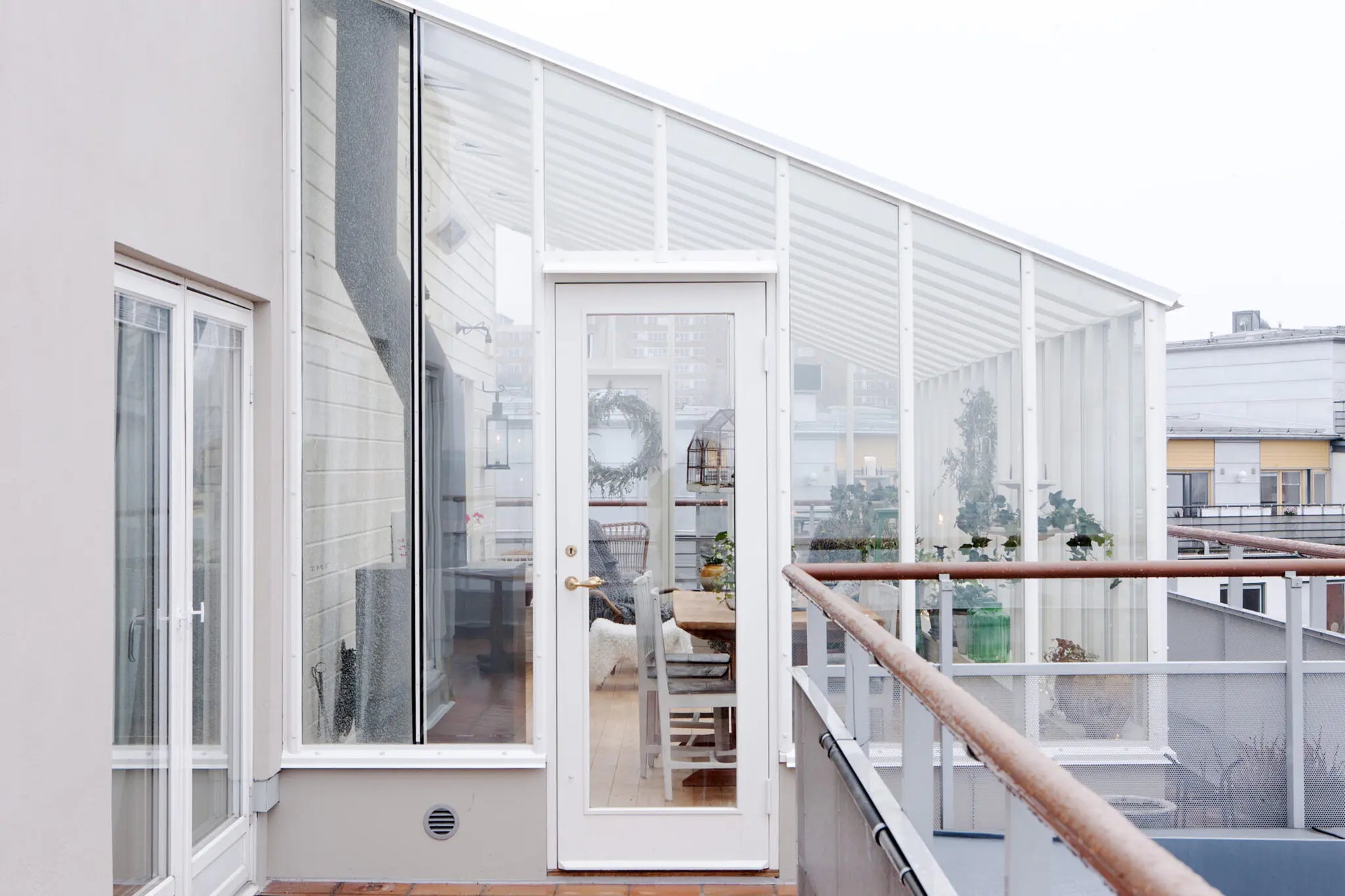 Växthus på himmelsk höjd