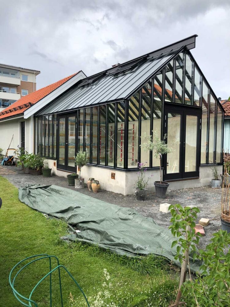 Växthus med isolerglas i Dalarna